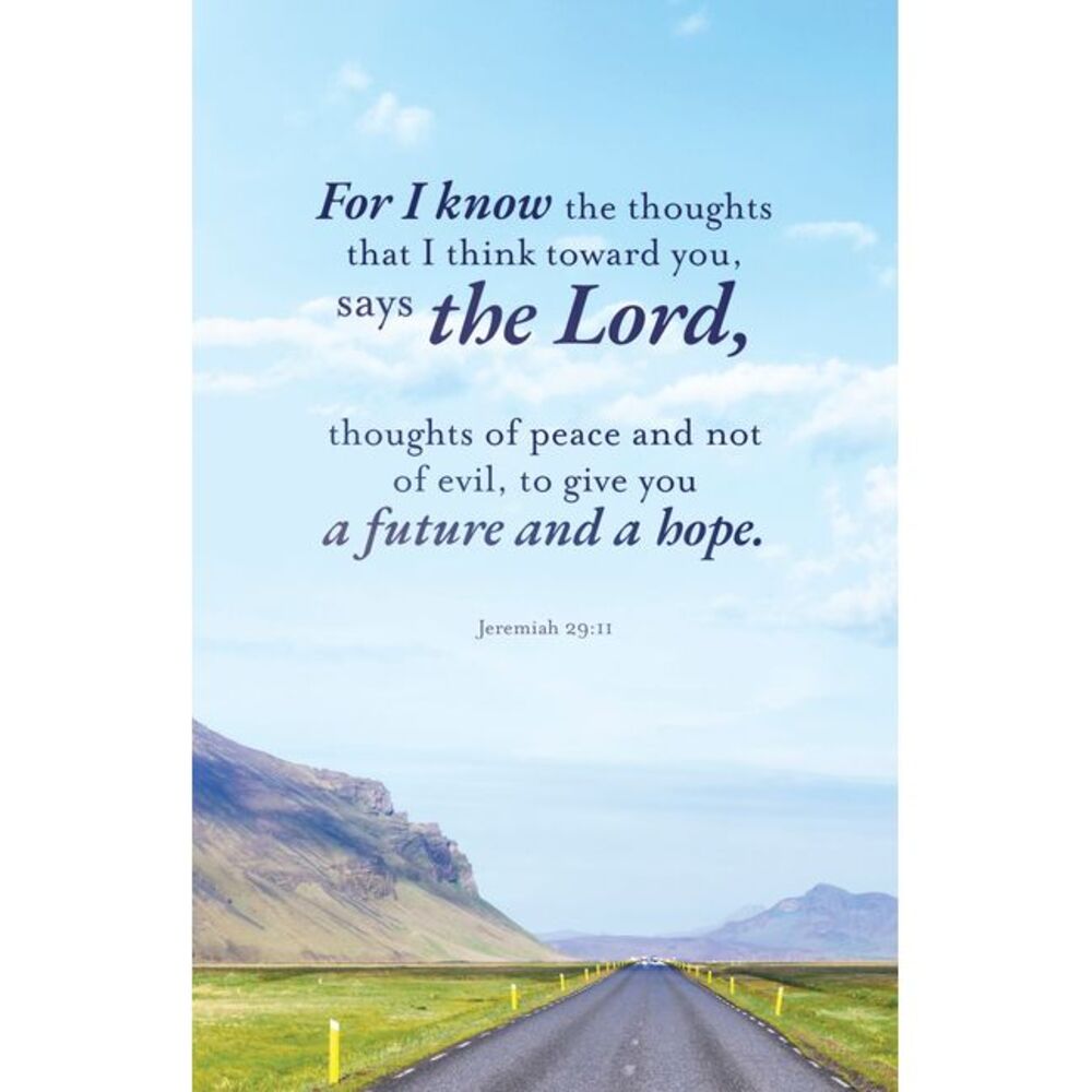Graduation Bulletin: A Future (Package of 100): Jeremiah 29:11 (Nkjv) -- Broadma